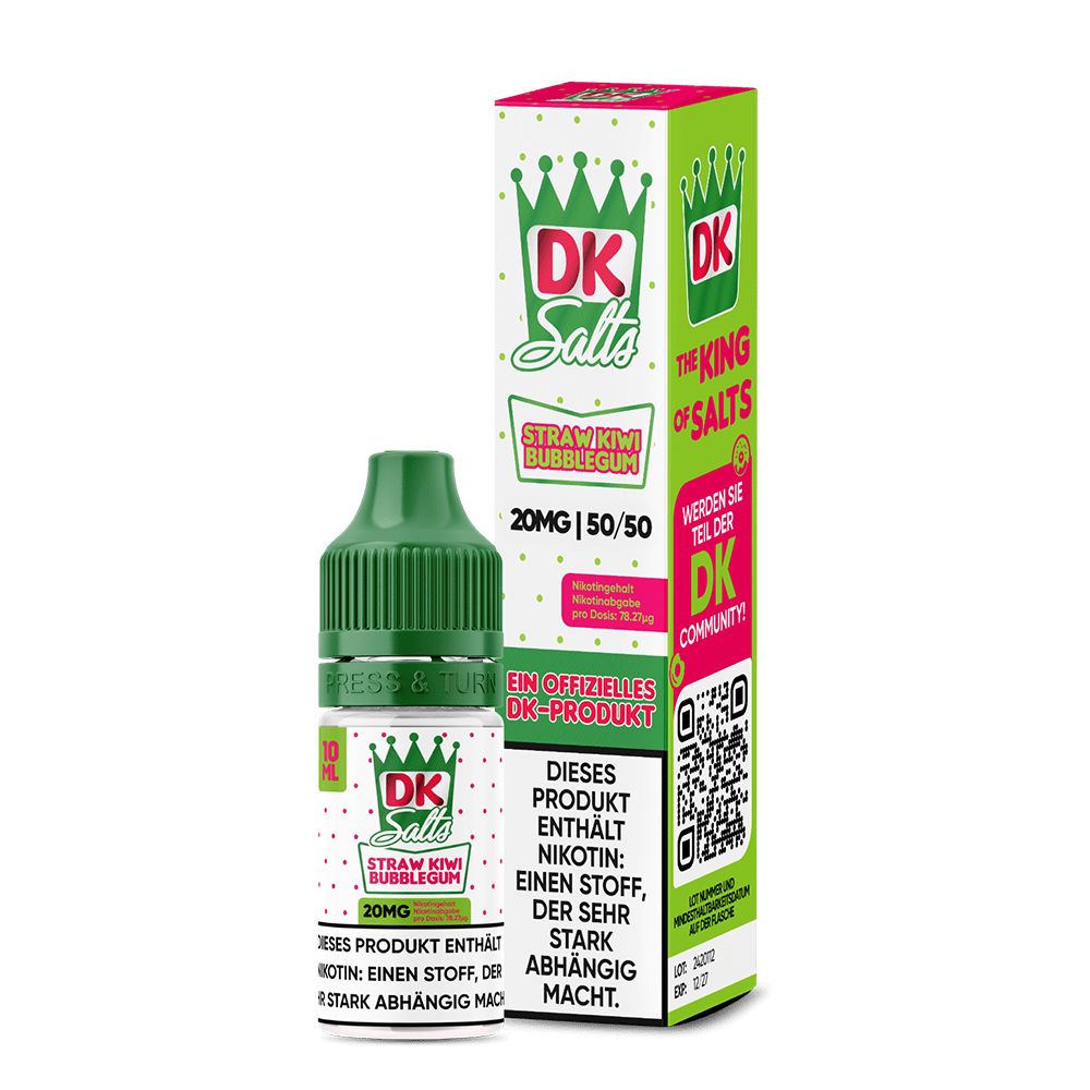 DK Salts Nikotinsalz Straw Kiwi Bubblegum 10ml