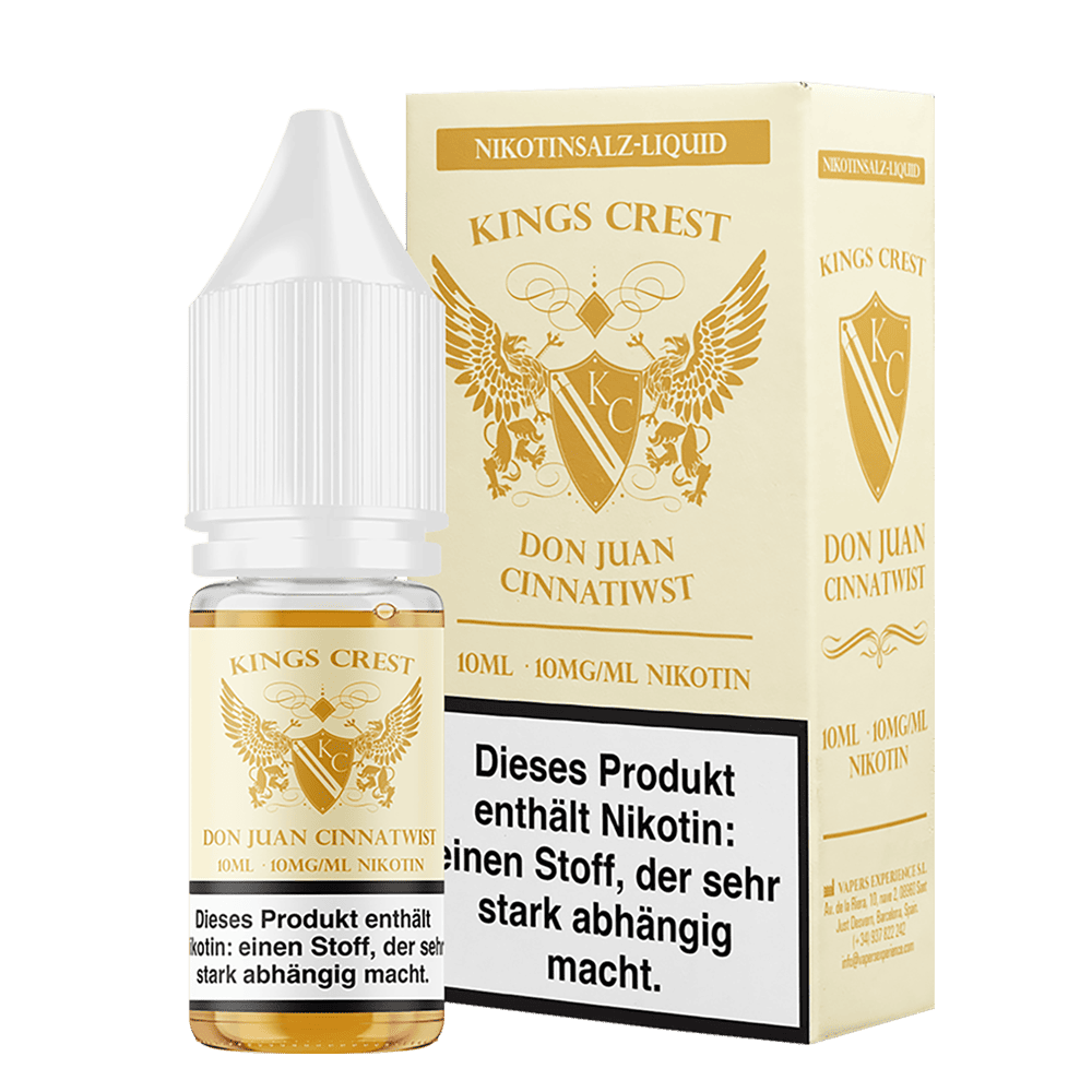 Kings Crest Nikotinsalz - Don Juan Cinnatwist - 10ml Liquid