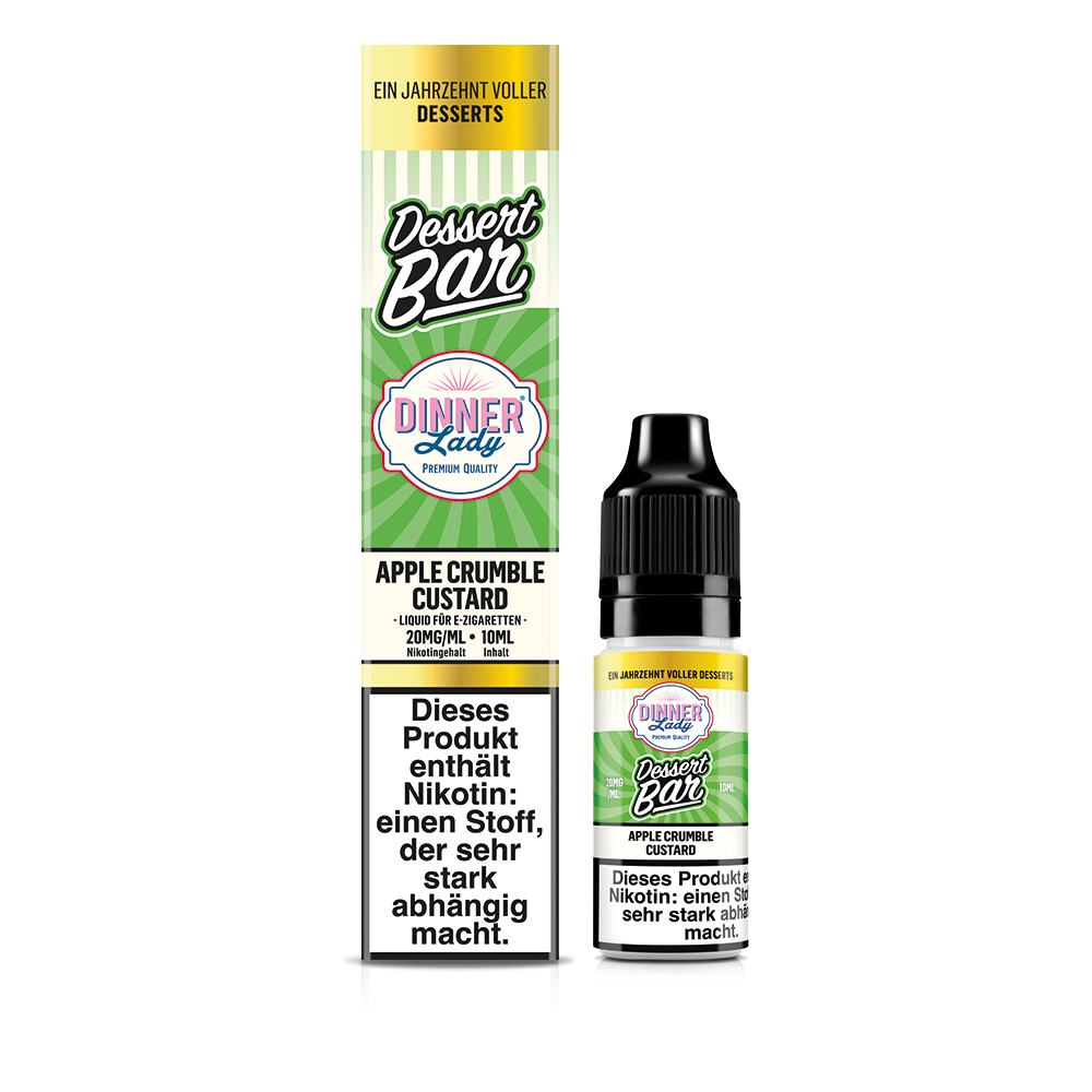 Dinner Lady Nikotinsalz Apple Crumble Custard 50/50 10ml
