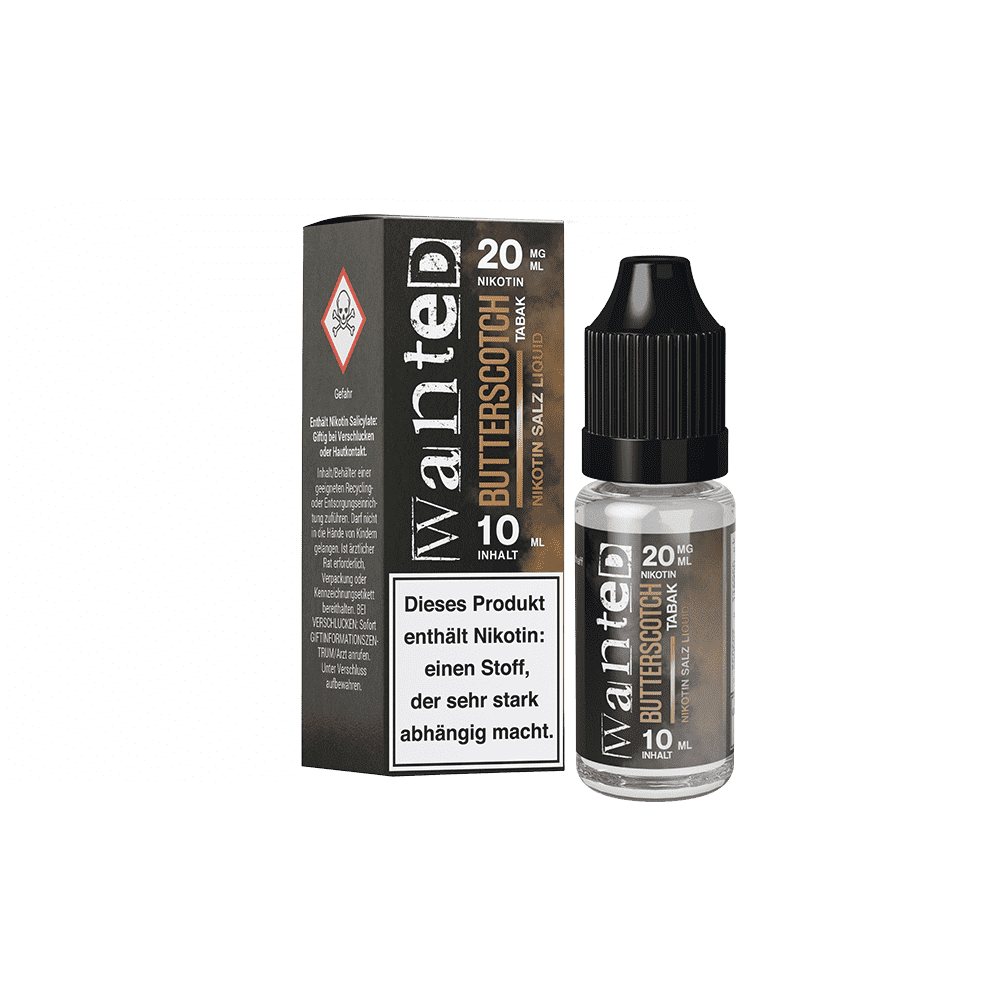 Liquid Butterscotch Tabak - Wanted Overdosed Nikotinsalz