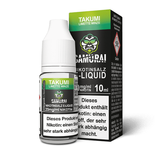 Samurai Nikotinsalz Liquid - Takumi Limette Minze