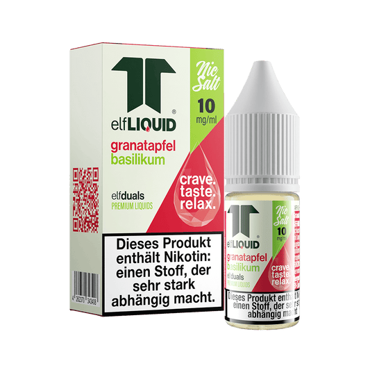 Elf-Liquid - Granatapfel Basilikum - Nikotinsalz Liquid