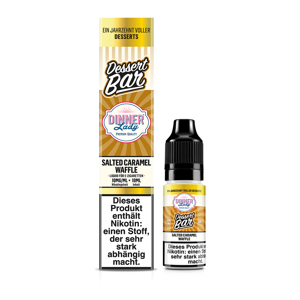Dinner Lady Nikotinsalz Salted Caramel Waffle 50/50 10ml