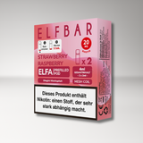 2x Elfbar Elfa Pods Strawberry Raspberry – 20mg Nikotinsalz