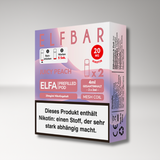 2x Elfbar Elfa Pod Peach Ice – 0mg & 20mg Nikotinsalz