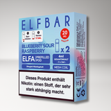Elfbar Elfa Blueberry Sour Raspberry 2x2ml Pods 20mg