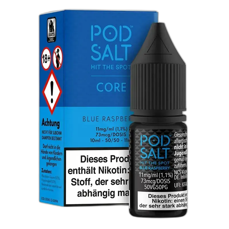 Pod Salt Core Nikotinsalz Blue Raspberry Liquid
