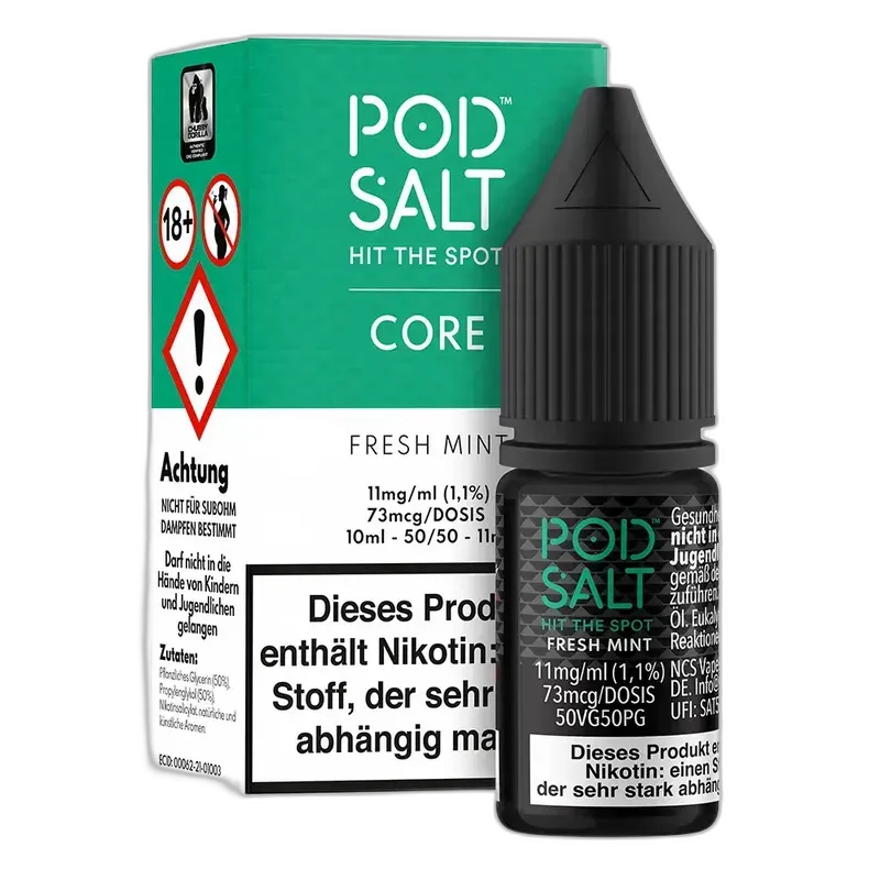 Pod Salt Core Nikotinsalz Fresh Mint Liquid