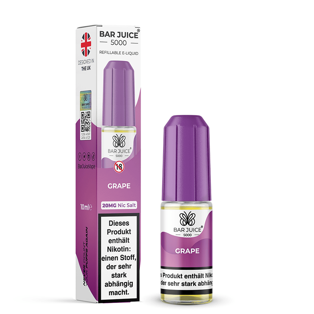 Bar Juice Nikotinsalz Grape Liquid