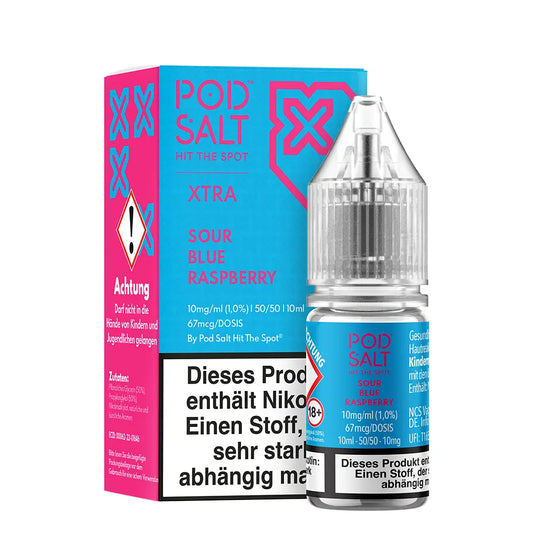 Liquid Sour Blue Raspberry - Pod Salt Xtra Nikotinsalz