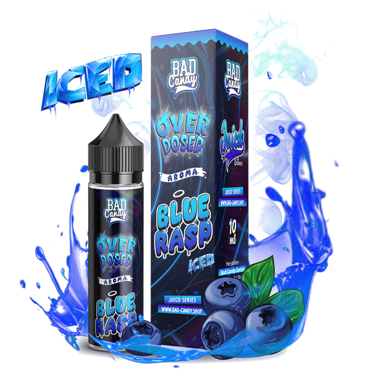 Aroma Blue Rasp Iced - Bad Candy Juicd