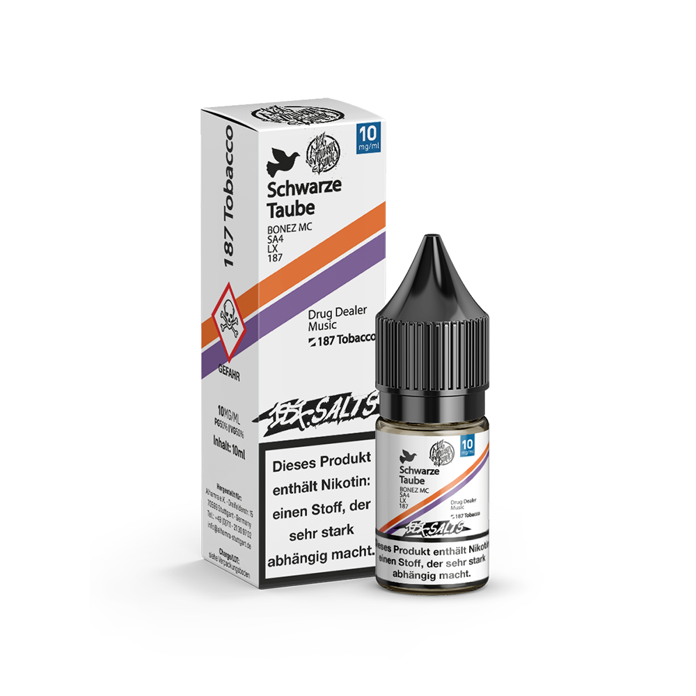 187 Strassenbande Nikotinsalz Schwarze Taube 10ml