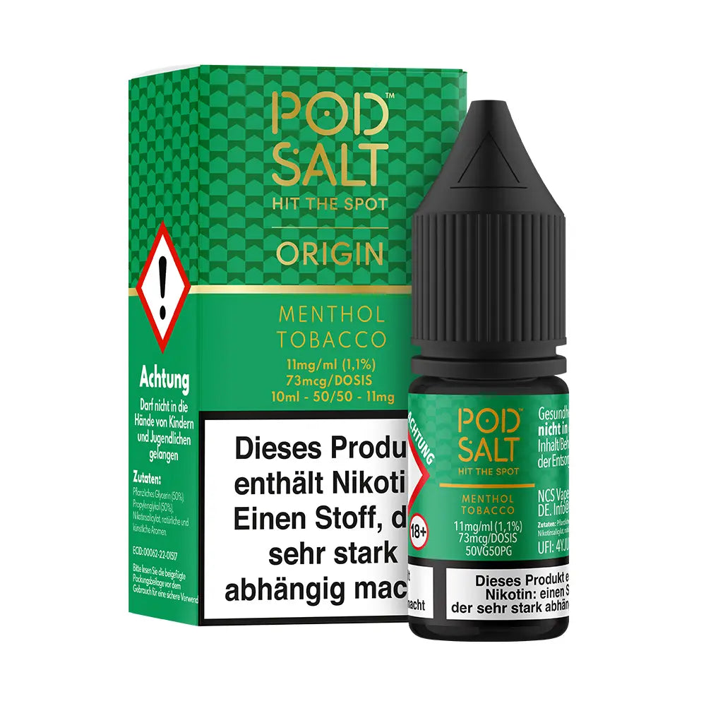 Liquid Menthol Tobacco - Pod Salt Origin Nikotinsalz