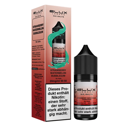 Liquid Strawberry Watermelon Bubblegum - Elux Nikotinsalz