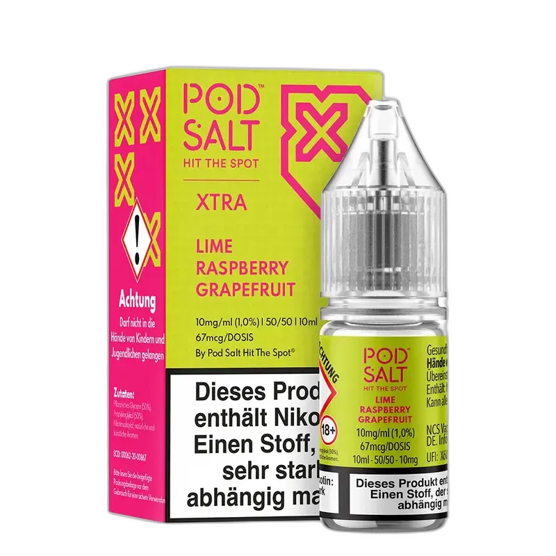 Liquid Lime Grapefruit Raspberry - Pod Salt Xtra Nikotinsalz
