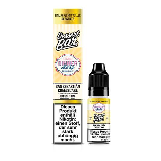Dinner Lady Nikotinsalz San Sebastian Cheesecake 50/50 10ml