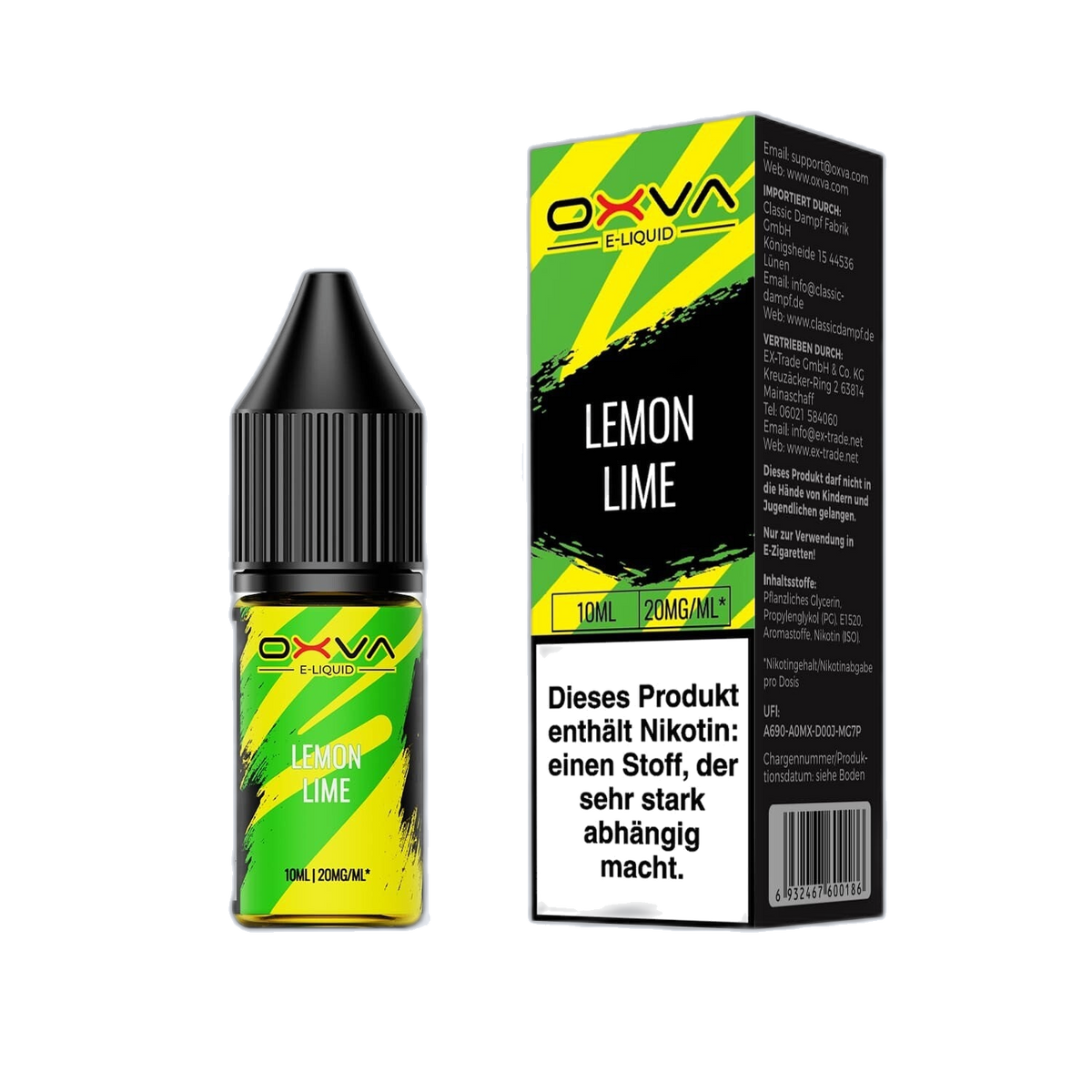 Liquid Lemon Lime - Oxva E-Liquid Nikotinsalz 20mg