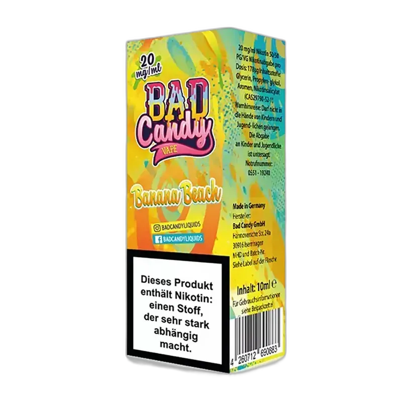 Liquid Banana Beach - Bad Candy Nikotinsalz